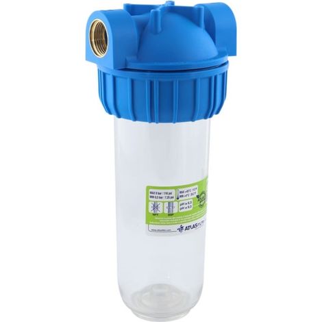 Filtre à eau potable, ATLAS Filtri Senior Plus 10, 3P BFO SX - AS (TS), 1" (1/2)
