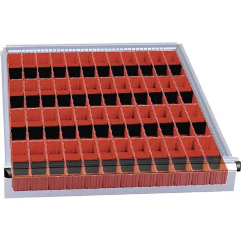 Compartiment casiers pour Serie 115 - 714x707 mm H 125/150 mm Heco HE115075C1