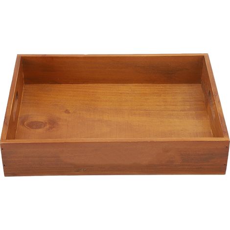 Pot de fleurs en bois creux rétro naturel (1/5)