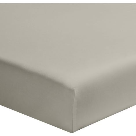 Drap housse bébé gris mastic 100% coton biologique bonnet 15 cm 70x140