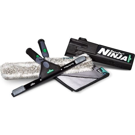 Unger Ninja Premium Glass Cleaner Set (prodotti di punta per la pulizia professionale dei vetri, 4 pezzi) AKN12 (1/4)