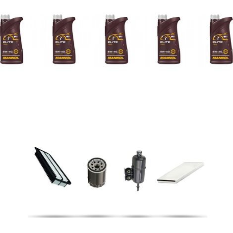 Kit tagliando 4 FILTRI e 5L OLIO compatibile con Honda Accord Coupe VII 3.0 V6 147kw dal 1998 (1/5)