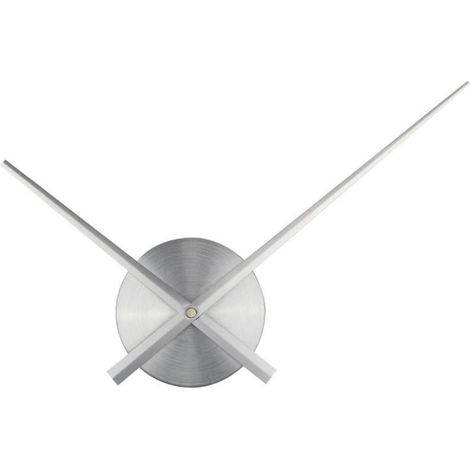 Couleur argent-Grande horloge murale - Aiguilles 3D - Horloge à mécanisme à quartz - Loisirs créatifs - Décoration d'intérieur (1/5)