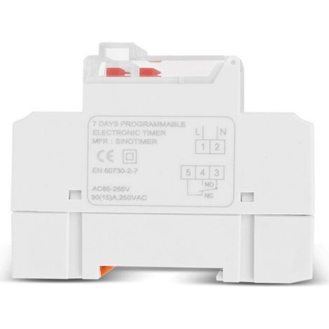 Minuterie de cycle automatique - - TM919B-2 - 220V - 30A - Batterie intégrée - 16 groupes de paramètres (1/4)