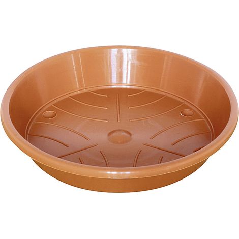 Geli – Soucoupe STANDARD – Terracotta, plastique PP, Ø 10 cm