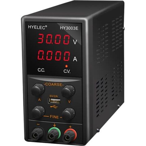 Alimentatore digitale da laboratorio 0-30vdc / 0-3adc Hyelec  Hy3003e (1/2)