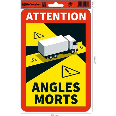 Pannello Angolo Morto Camion Bus adesivo e alluminio - Numero Pezzi: 4 Pezzi - Packaging: Camion - Modello: PVC adesivo