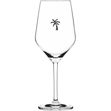Verre à vin moderne avec motif palmier et coffret cadeau - Fabriqué en Allemagne (1/5)