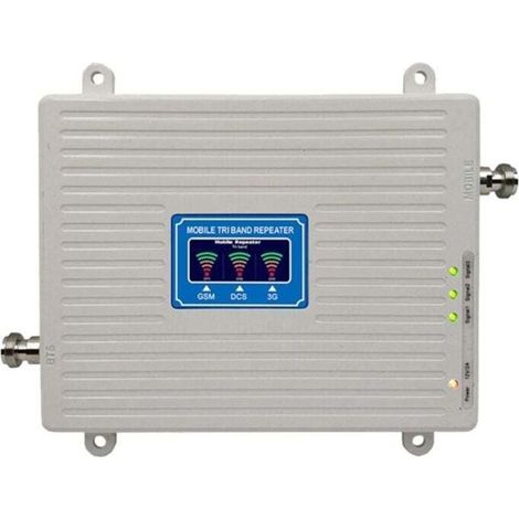 Amplificateur Répéteur de Signal 2G 3G 4G 5G Tri Bande 900 1800 2100 MHz GSM WCDMA LTE (1/4)