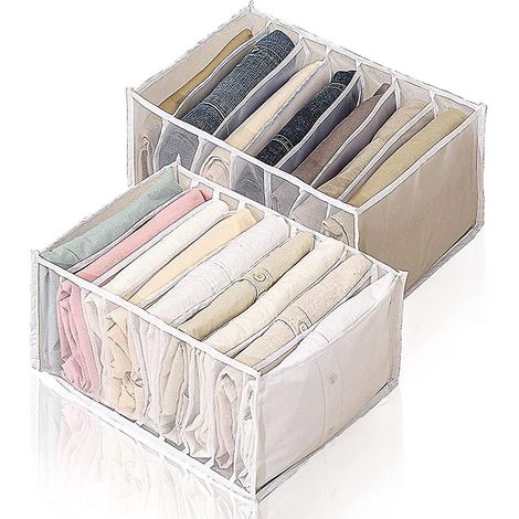 Schubladenorganizer, faltbarer Kleiderorganizer aus Netzgewebe, Schrankorganizer - (1/5)