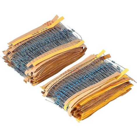 2600 Stück 0,25 W 130 Typen Metallfilmwiderstände Widerstandskomponenten-Sortiment