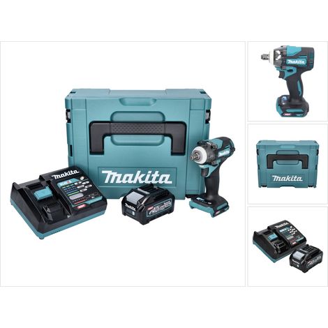 Makita TW 004 GM101 Clé à choc sans fil 40 V max. 1/2" 350 Nm XGT Brushless + 1x batterie 4,0 Ah + chargeur + Makpac (1/5)
