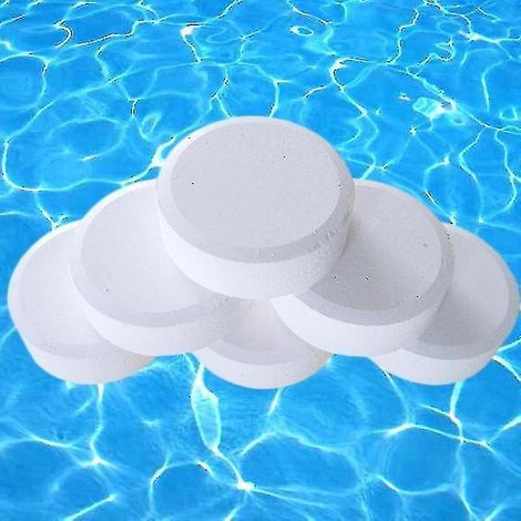 CREA 50er-Packung multifunktionale Chlortabletten zur sofortigen Desinfektion von Schwimmbecken, Badewannen und Whirlpools (2 Gramm pro Tablette) (1/5)