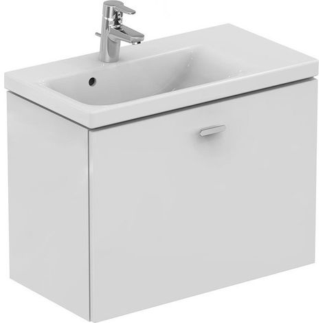 Mobile lavabo CONNECT SPACE mensola destra 690 x 375 x 513 mm decoro olmo grigio IDEAL STANDARD