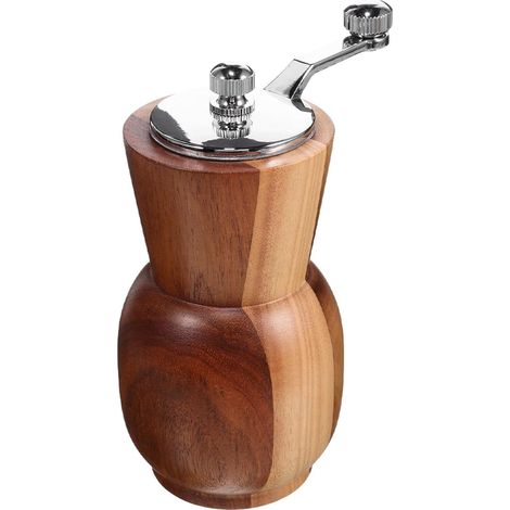 Moulin à Poivre Manuel avec Manivelle Ergonomique Design en Bois (1/5)