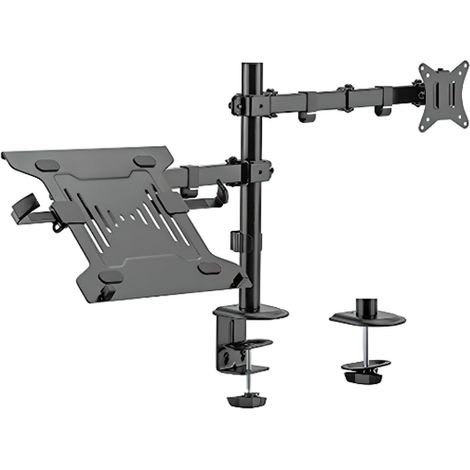 Monitor- und Laptophalter, VESA-Standard, Monitorarm, Laptopständer, HDWR SolidHand-AL01M01 (1/5)