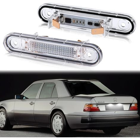 LED License Plate Lights for E-Class W124 E-Class Coupe 190 Series W201 C-Class W202, LED Car License Plate Lights with Canbus Error-Free, 2 Pieces (1/5)