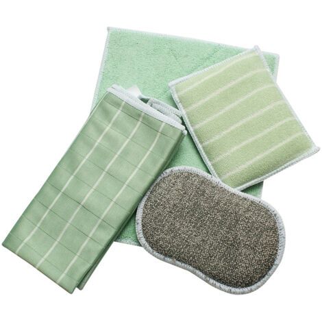 Lot de 5 Chiffons Bambou Microfibres - Nettoyer et lustrer Toutes Les Surfaces Lisses et fragiles -Vitre, carrosserie, vitroceramique, Lunettes, écran (Classic) (1/5)