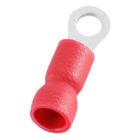 Cosses à œillet RS PRO, Isolé, Rouge, 1.5mm², M3.2 (4), 5.5mm