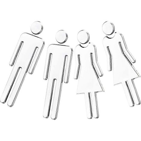 10 paires de panneaux décoratifs en acrylique pour toilettes (1/5)