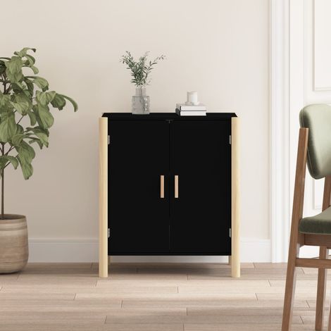 Sideboard Schwarz 62x38x70 cm Holzwerkstoff (1/5)