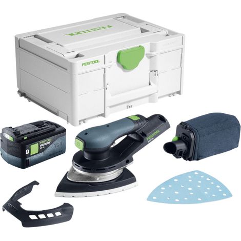 Festool DTSC 200-Basic Akku Deltaschleifer 18 V 145 x 195 mm Brushless + 1x Akku 5,0 Ah + Systainer - ohne Ladegerät
