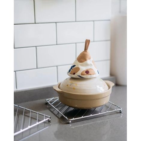 Dessous de plat en acier inoxydable 304 épais, support casseroles et égouttoir multifonctionnel, carré 18 cm, lot de 3 pièces (1/4)