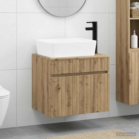 Set di mobili per il bagno Rovere Artigianale vidaXL (1/5)