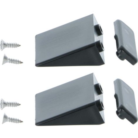 Cyclingcolors – Lot de 2 butées d'arrêt de volet roulant triangulaires 40mm – Contreplaque et vis inclus – Noir pour fixation sur lame finale
