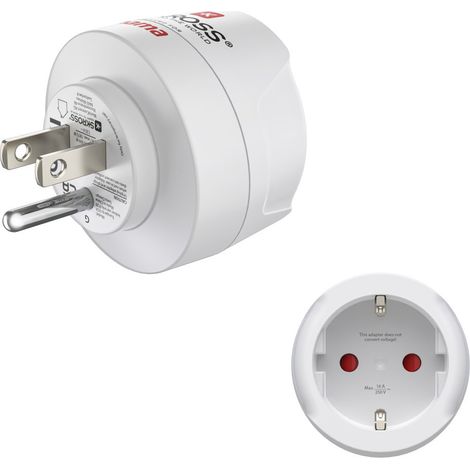 ADAPTER DE VOYAGE TYPE B, 3 PôLES, P. USA, CANADA, CARAïBES, ASIE DE LÂEST HAMA (1/5)