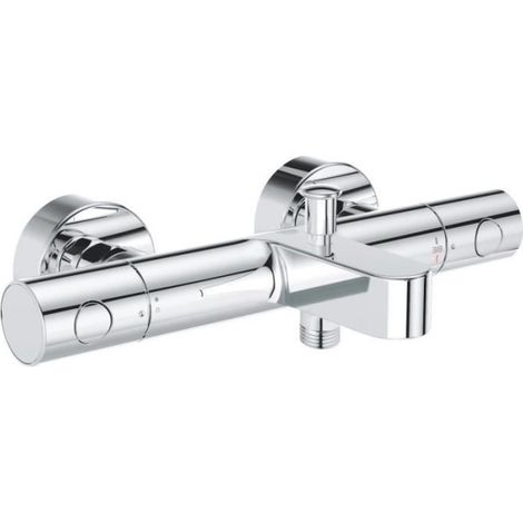 Mitigeur thermostatique bain douche GROHE Precision Get - Montage mural - Chromé (1/5)