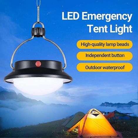 Lampe de camping de haute qualité, économe en énergie, avec batterie puissante pour tente de camping (1/5)