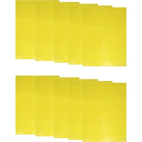 Pièges collants jaunes double face anti-mouches, pucerons et insectes volants