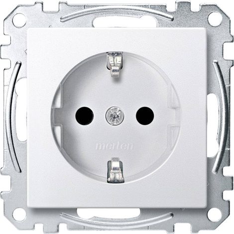 Merten Prise de courant System M blanc polaire MEG2300-0419 1 pc(s) C869321 (1/2)