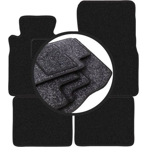 Tapis De Voiture - Polypropylène - Pour Mercedes-Benz W126 Berline 1979-1991 - Anthracite - Lot Complet (1/5)