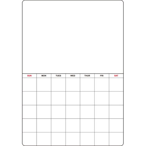 Calendrier Magnétique pour Frigo - Tableau Blanc Effaçable et Bloc-Notes Magnétique Organisateur (1/5)