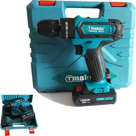 TRADE SHOP - Trapano Avvitatore A Batteria Litio A Percussione 26v Doppia Batteria + Valigia - (1/4)