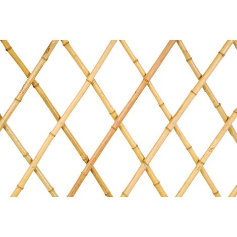 Verdemax Traliccio Estensibile in Bamboo Naturale - 1,80 x 1,80 m (1/2)