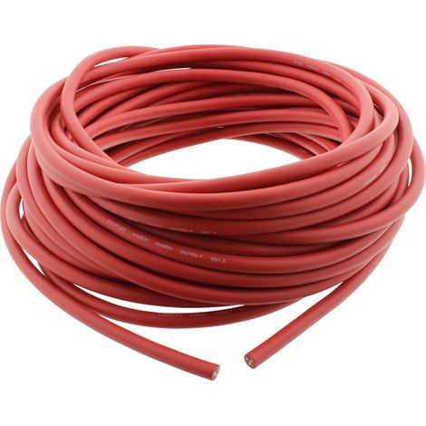 Schwere Gummischlauchleitung H07RN-F 3G 1,5mm² rot lfd. Meter (1/3)