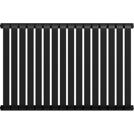Wholesale Domestic Empire Colore Matt Black 600mm x 912mm Horizontal Single Panel Radiator