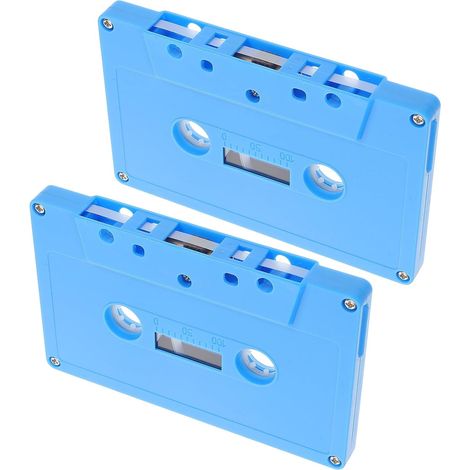 2 Pièces Boîte de Cassettes Audio Rétro en Plastique Bandes Vierges pour Décoration Vintage sur Étagères et Bureaux, Ambiance Nostalgique et Design Classique (1/5)
