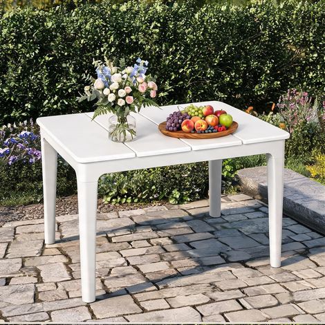 Table de jardin crema en PP 70 x 53 x 39 cm (1/5)