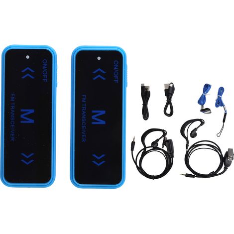 Talkies-Walkies Portables Enfants Longue Portée - Radios Bidirectionnelles avec Dragonne Bleue (1/5)