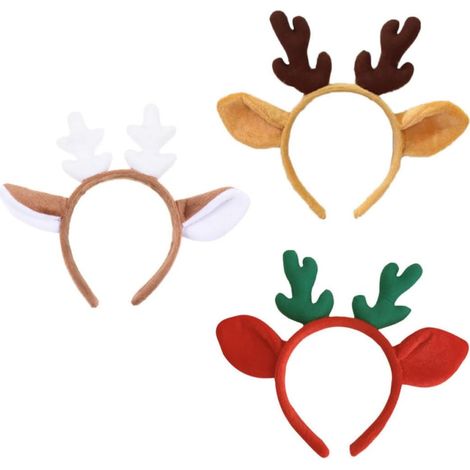3 Pièces Serrage-tête pour Fête Bois de Cerf de Noël, en (1/5)