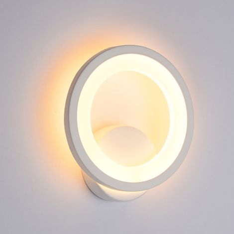 Applique murale ronde vintage à LED pour chevet couloir chambre coucher salon (1/4)