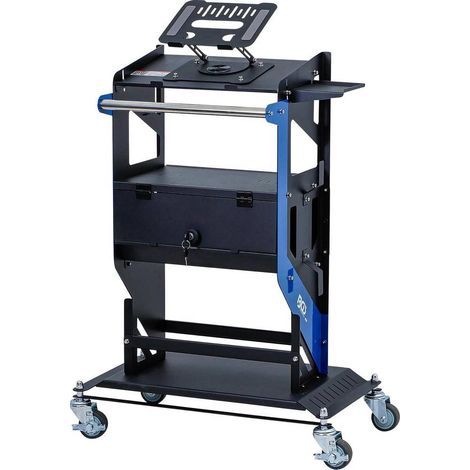 Table de Diagnostic Mobile - 52 x 13 x 98,5 cm - Structure Robuste et Mobilité Optimale, Acier - D-Work