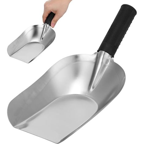 Pelle de jardin en acier inoxydable - Outils de jardin de qualité supérieure pour transplanter, creuser, désherber et travailler le sol - Pelle et tambour robustes pour les amateurs de jardin (1/5)
