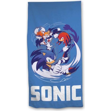 Serviette de plage - Sonic, Tails, Knuckles - 70 cm x 140 cm (1/4)