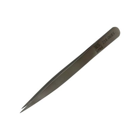Brucelles de précision RS PRO 231SA en acier austénitique à faible de teneur en carbone, L. 120 mm ( Prix pour 1 )