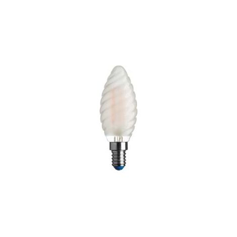 LAMPADA FILO LED TORTIGLIONE STICK SATINATA E14- - 4.5w - 4000°K naturale - 470 lm - 35x97h - 3 blister AIRAM